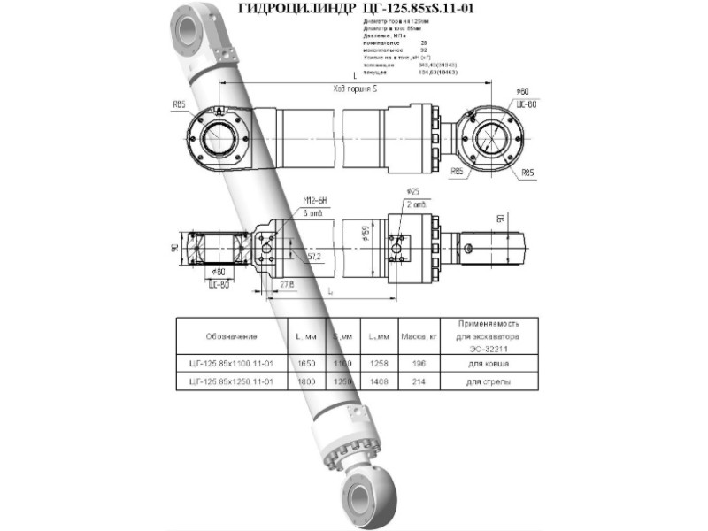 ЦГ-125.85х1100.11-01