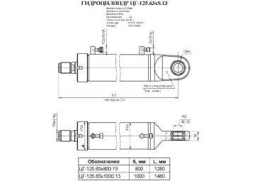 ЦГ-125.63х1000.13