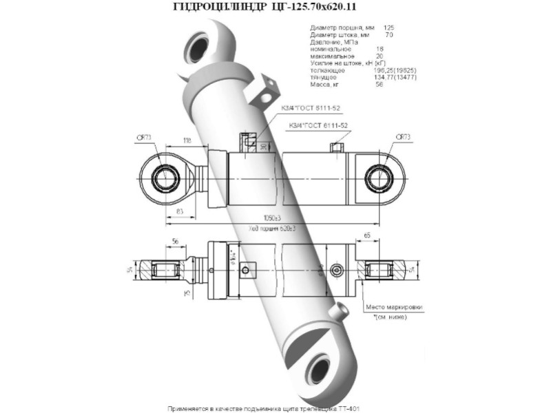 ЦГ-125.70х620.11
